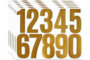 BINLINHONGO 60 3 Inches Large Number Stickers, Self-Adhesive Vinyl 0-9 Sticker Decals for Mailbox, Doors, Trucks and Outdoors