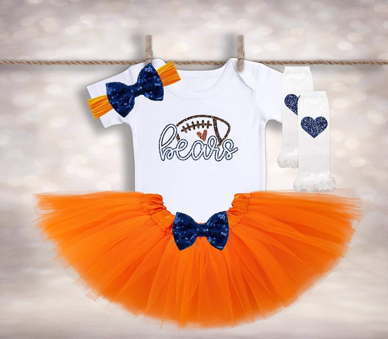 baby girl football outfit