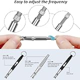 Siliget Dog Training Whistle Adjustable Ultrasonic Recall Bark Stop Black view 5