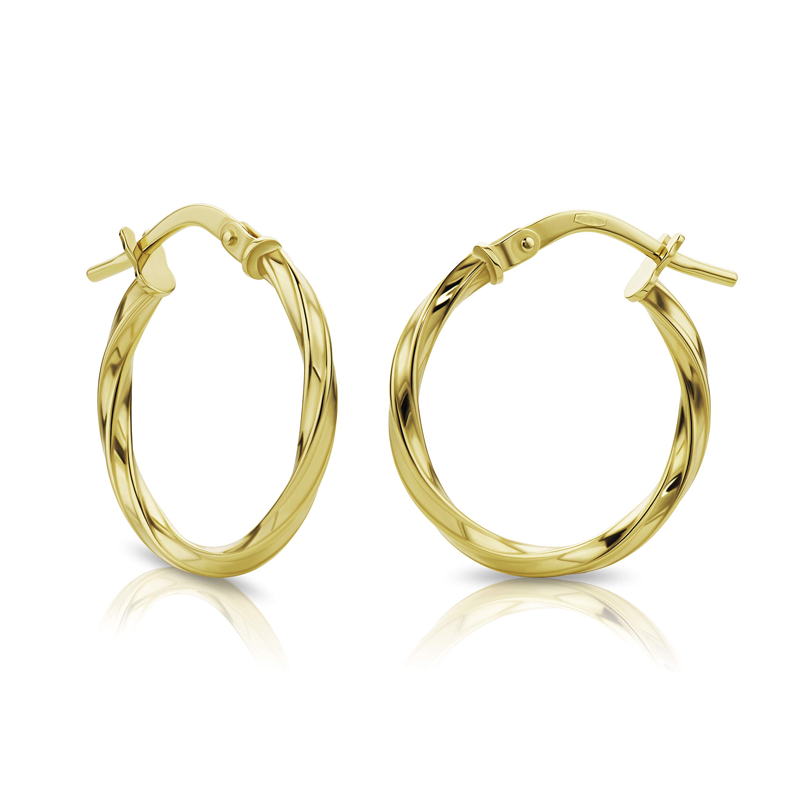 Orovi Women's Creole Earrings in Yellow Gold, Earrings 18 ct (750) Ear Jewellery