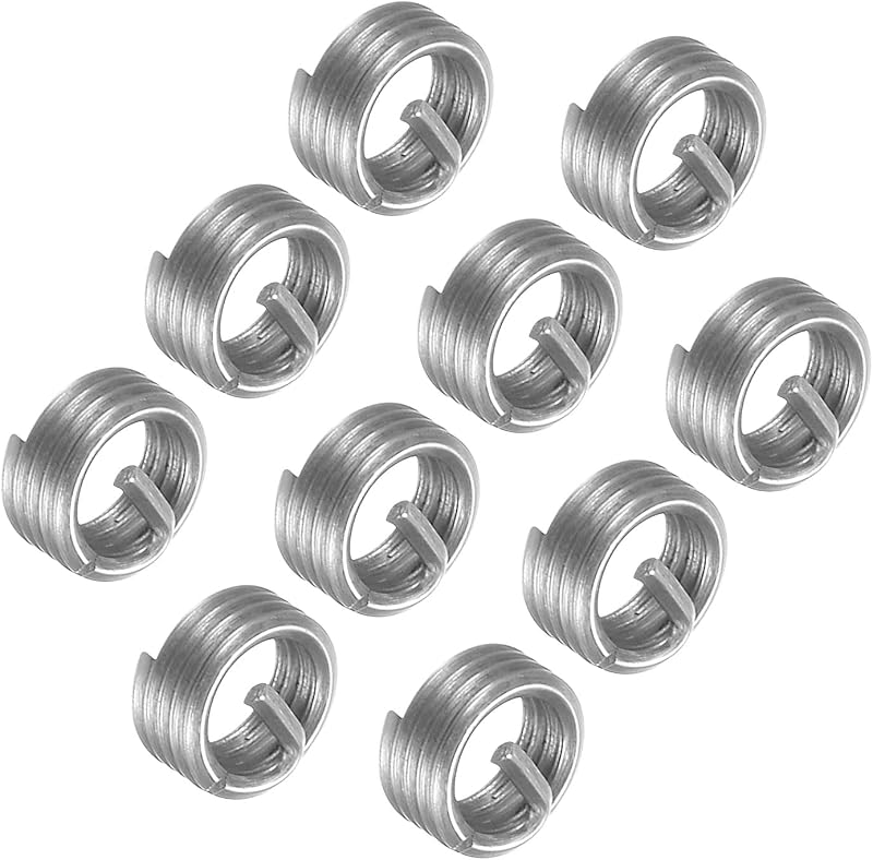 CoCud M3x0.5 3mm Wire Thread Inserts 10pc 304 Stainless Steel Helical Screw