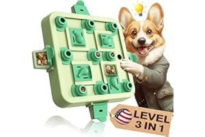 KADTC Dog Chess Puzzle Toy Level 3 in 1 for Small/Medium/Large Dogs Smart Mind Stimulating Games Puppy Brain Stimulation Cognitive Enrichment Toys Keep Them Busy Best Interactive Treat Food Puzzles