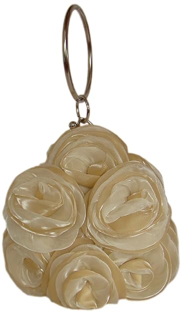 DIVA-MODE Damen Satin Handgelenktasche Brauttasche,Abendtasche Handtasche