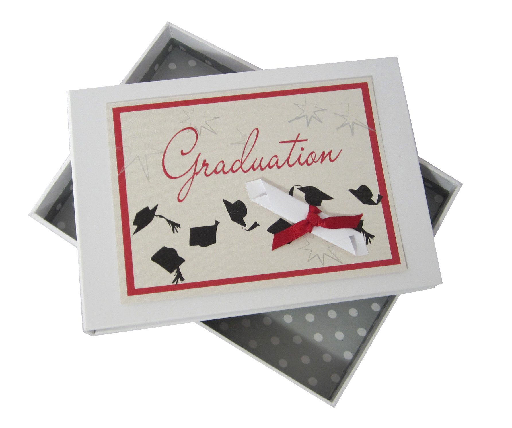 WHITE COTTON CARDS White Cotton Cards Graduation Scroll Tiny Photo Album