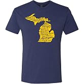 Underground Printing Michigan Fight Song Tee - XL - VTG Navy