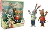 BANDAI Pip and Posy Twin Figure Pack 2 x 10cm Figures Pip Posy Fun Gift view 1
