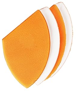 Real Techniques Miracle Blotting Cushions (Pack of 4), Latex-Free, Polyurethane Foam, Multi-Purpose, Round Bottom Makeup Sponges, Ideal for Blending
