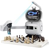 SenseRobot AI Chess Robot with Robotic Arm, Electronic Chess Board for Kids &amp; Adults, 25 AI Levels, 1200+ Exercises, Voice Coaching, Lichess Integration, Wi-Fi OTA Updates