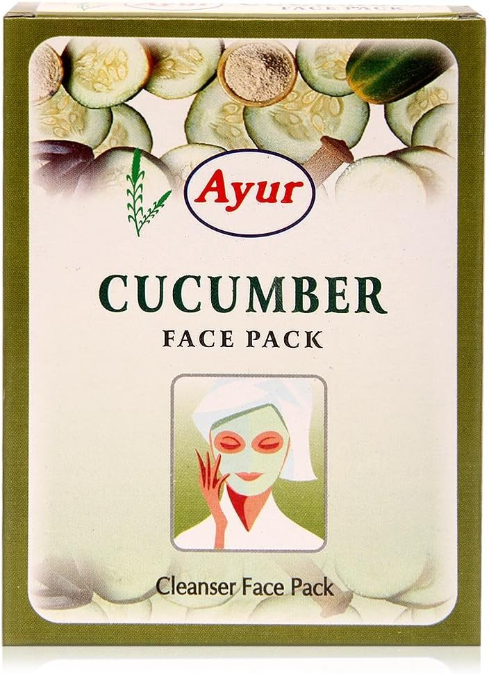 AYUR HERBAL CUCUMBER (Kheera) Cleanser FACE PACK POWDER - PACK OF 6 (100GM6) 600 Gms