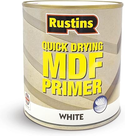Rustins Quick Drying MDF White Primer 250ml Interior Wood Seal