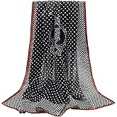 ANDANTINO 100% Pure Mulberry Silk Scarf 35" Large Square Lightweight Headscarf –Women’s Hair Wraps-With Gift Packed