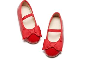 Kiderence Toddler Girls Dress Shoes Little Kids Mary Janes Ballet Flats Toddler