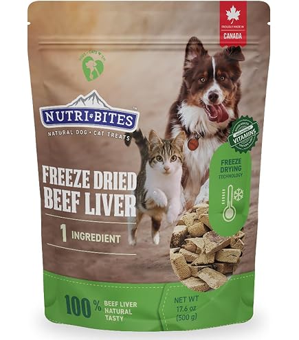Freeze-Dried Beef Red Whole Food Bites For Dogs & Cats - 18 Oz, Grass-Fed Beef With Organic Veggies