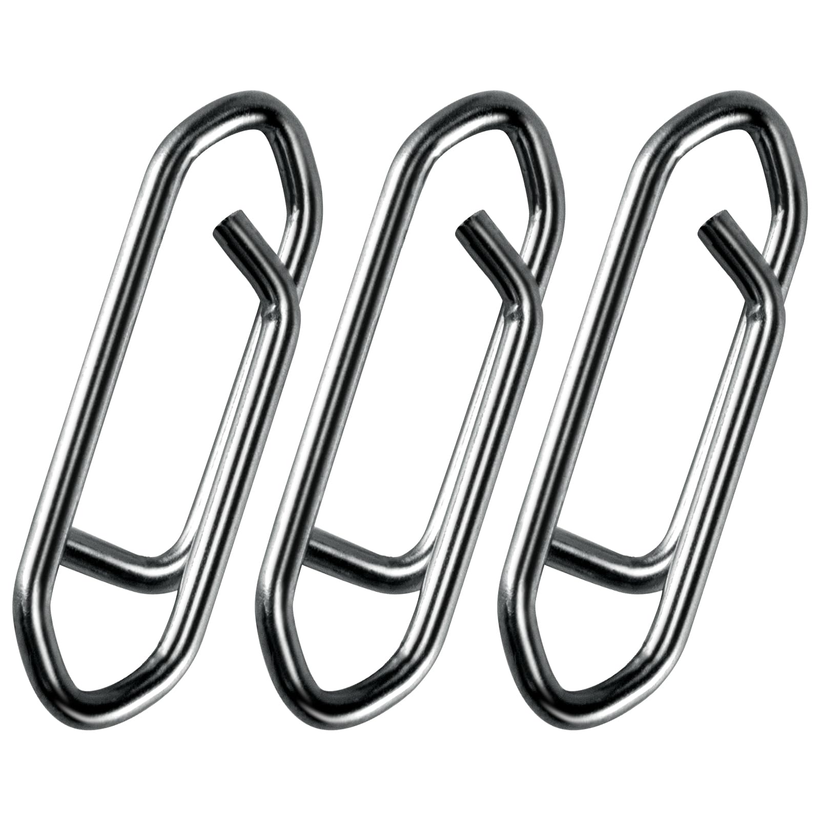 Photo 1 of Alwonder 50PCS Fishing Power Speed Clips, High Strength Stainless Steel Speed Clip for Fishing Lure Quick Change, Freshwater Saltwater Crankbait Popper Lures Quick Snap Connector Tackle-75LB
