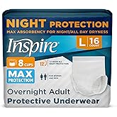 Inspire Adult Diapers Women or Men - MAX Absorbency | Our Most Absorbent and Dry, Incontinence Underwear for Women or Men | Leak Proof Diaper Overnight or Daytime for Heavy