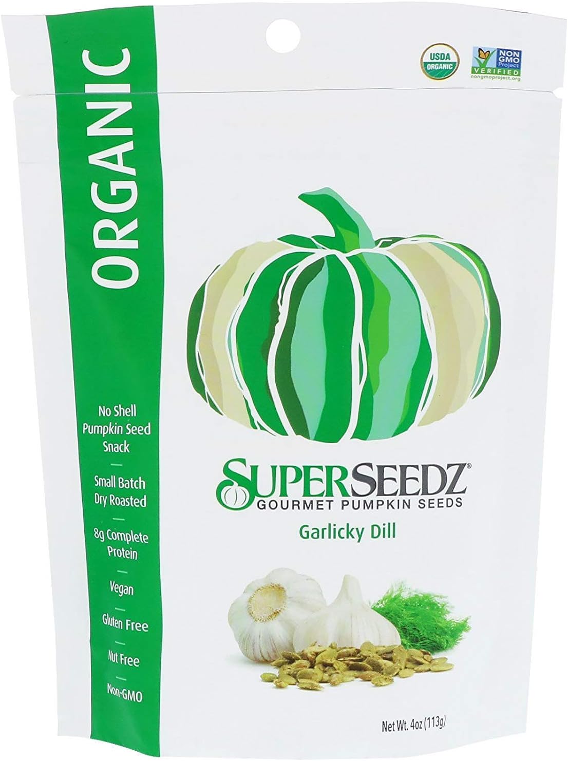 SuperSeedz Garlicky Dill Pumpkin Seeds 5oz (6pck)