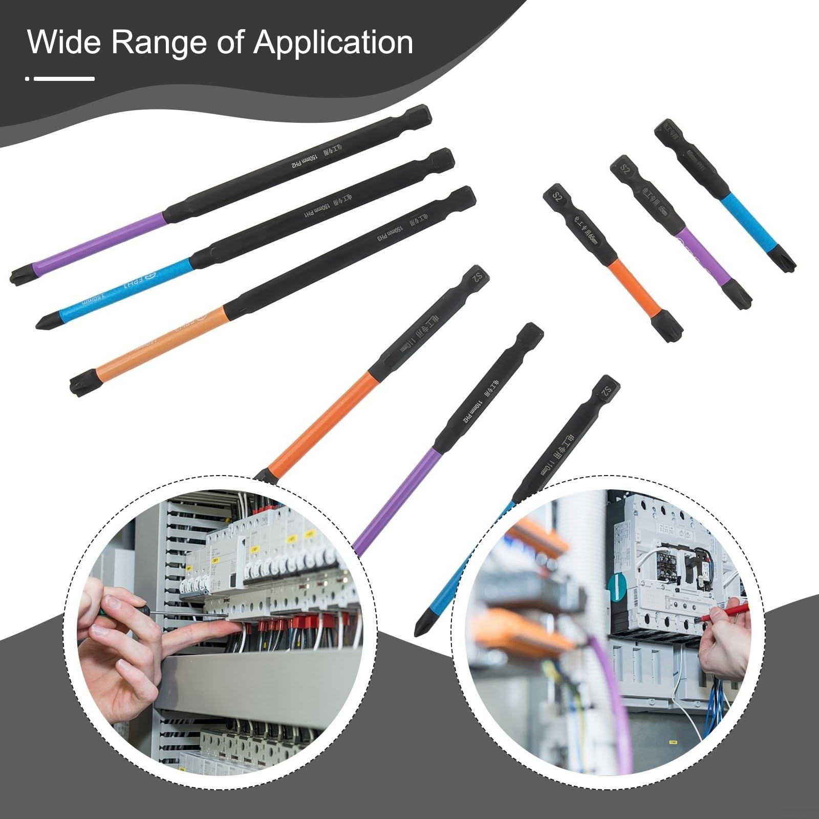 Mua 9 PCS Special Slotted Cross Screwdriver Bit For Electrician FPH1 ...