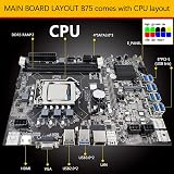 Lodokdre B75 8 Card GPU Mining Motherboard CPU Fan RAM DDR3 USB3.0 LGA1155 view 7