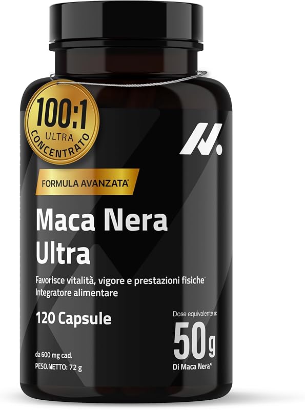 Maca Nera Extra Forte Ultra 50.000 mg Equiv. (100:1), Zinco - 120 Capsule — foto 1 di 8