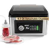 Wevac 12" Chamber Vacuum Sealer, 8.5 Qt, Auto Vacuum Sensing for Food | Detachable chamber, washable seal bar, commercial pump, deep chamber for liquids &amp; meats, Mason Jar Kit, Sous Vide, CV12 Pro
