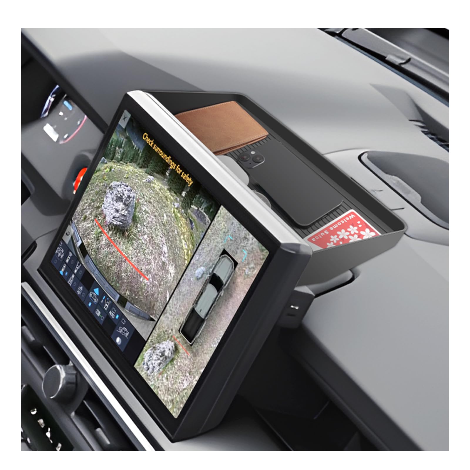 Photo 1 of SXCY for 2024 2025 Toyota Tacoma Center Console Organizer for 2024 2025 Tacoma Dashboard Tray for 2024 2025 Tacoma Screen Back Organizer for 2025 Toyota Tacoma (Only for 14 inch screen)