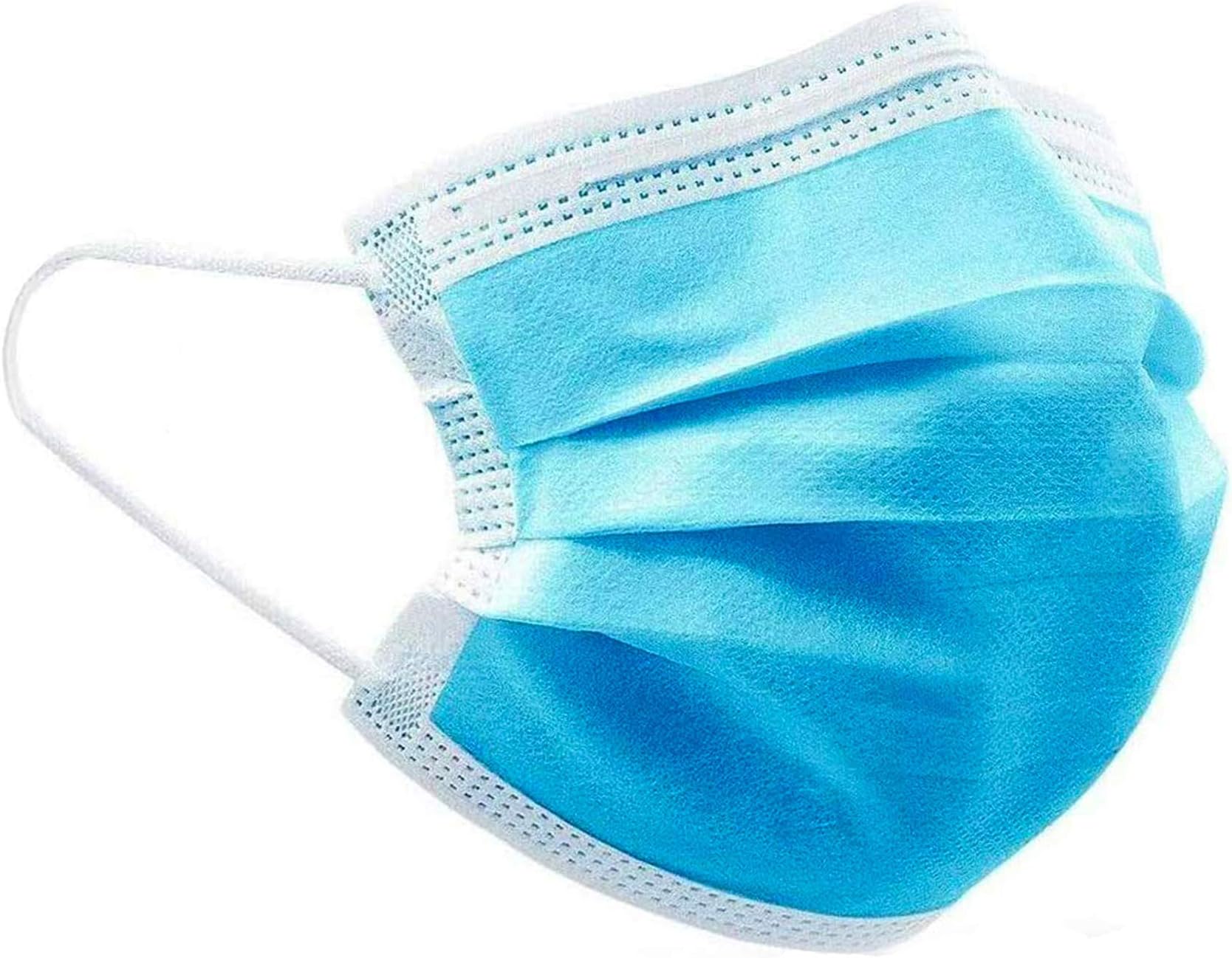 Aigne Face Mask | Blue 3-Ply | 50 Pack | Disposable Masks | Face Protection | Pollution Health Dust Filter | Face Protective PPE