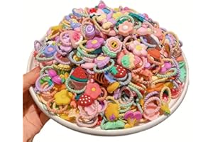100 Pcs Baby Hair Ties, Soft No-Hurt Toddler Hair Elastics for Girls, Kids Hairbands and Hair Accessories, Gentle Stretch Hai