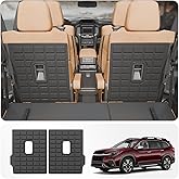 Thinzyou Kick Mats Protector Compatible with 2019-2025 2026 Subaru Ascent Back Seat Cover Protector TPE All Weather Backrest Mats 2024 Ascent Accessories (Fit 7 Seats, 2nd Row Backrest Mats)
