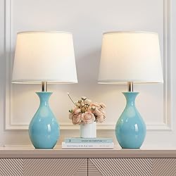 PARTPHONER Table Lamp Set of 2, Modern Ceramic