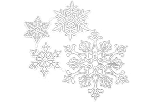 Scrapbook Metal Dies, High Toughness Carbon Steel Snowflake Cutting Mold for Card Making, with Precise One Pass Cut, for Scra