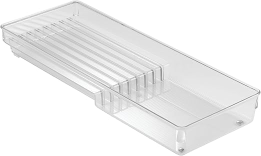 Idesign Cutlery Tray For Drawer Plastic Kitchen Knives Organiser