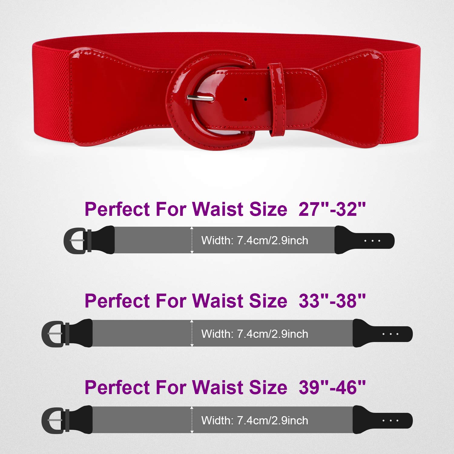 JasGood Women Wide Stretchy Vintage Belt Dress Elastic Waist Belts For Women Dress