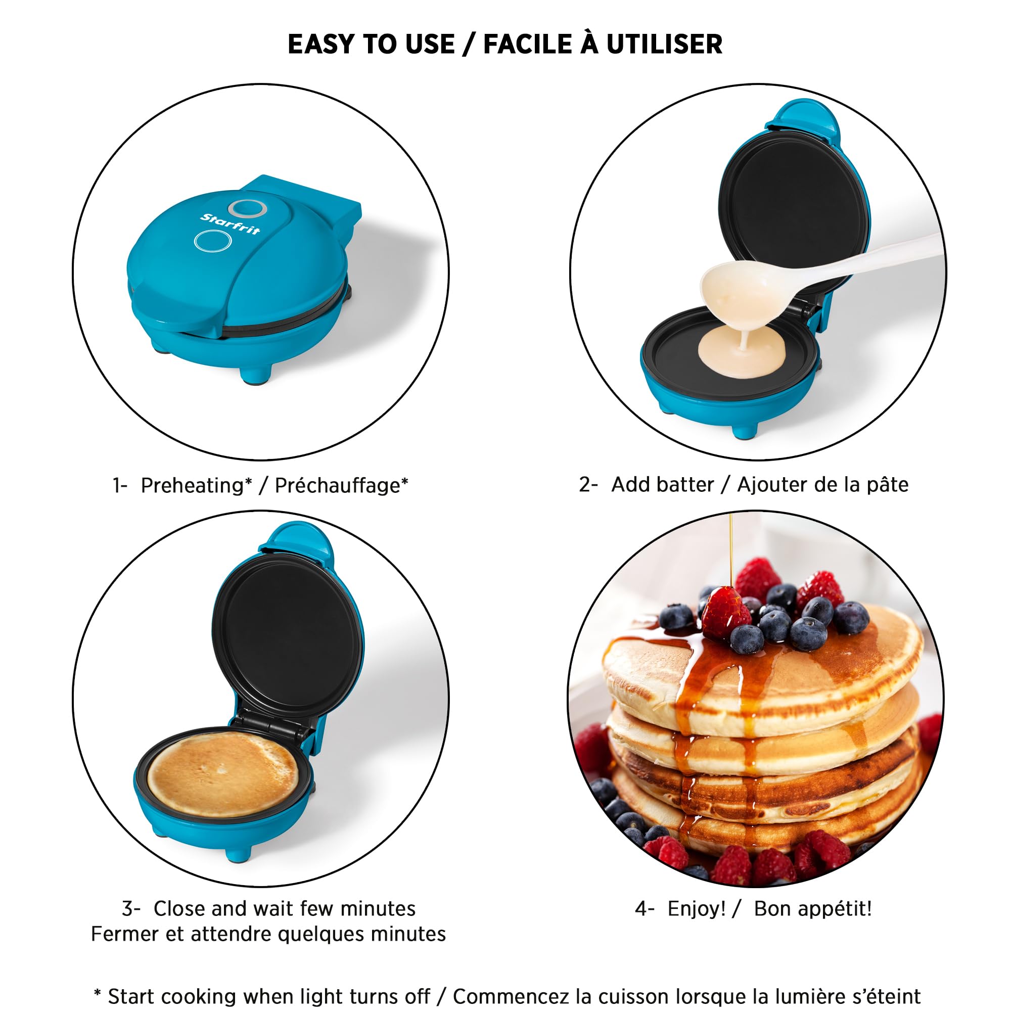 Starfrit Electric Mini Pancake Maker 4