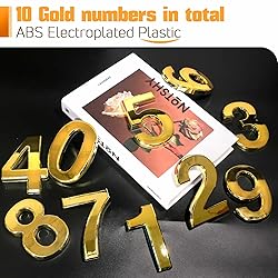 Ranslen 10 Pieces 4 Inch High House Numbers