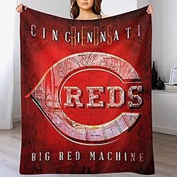LJHFDM Cincinnati City Baseball Throw Blanket