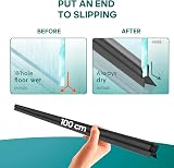 MEISTERFAKTUR Black Shower Screen Seal Strip 6-8mm Glass Water Deflector 100cm view 3