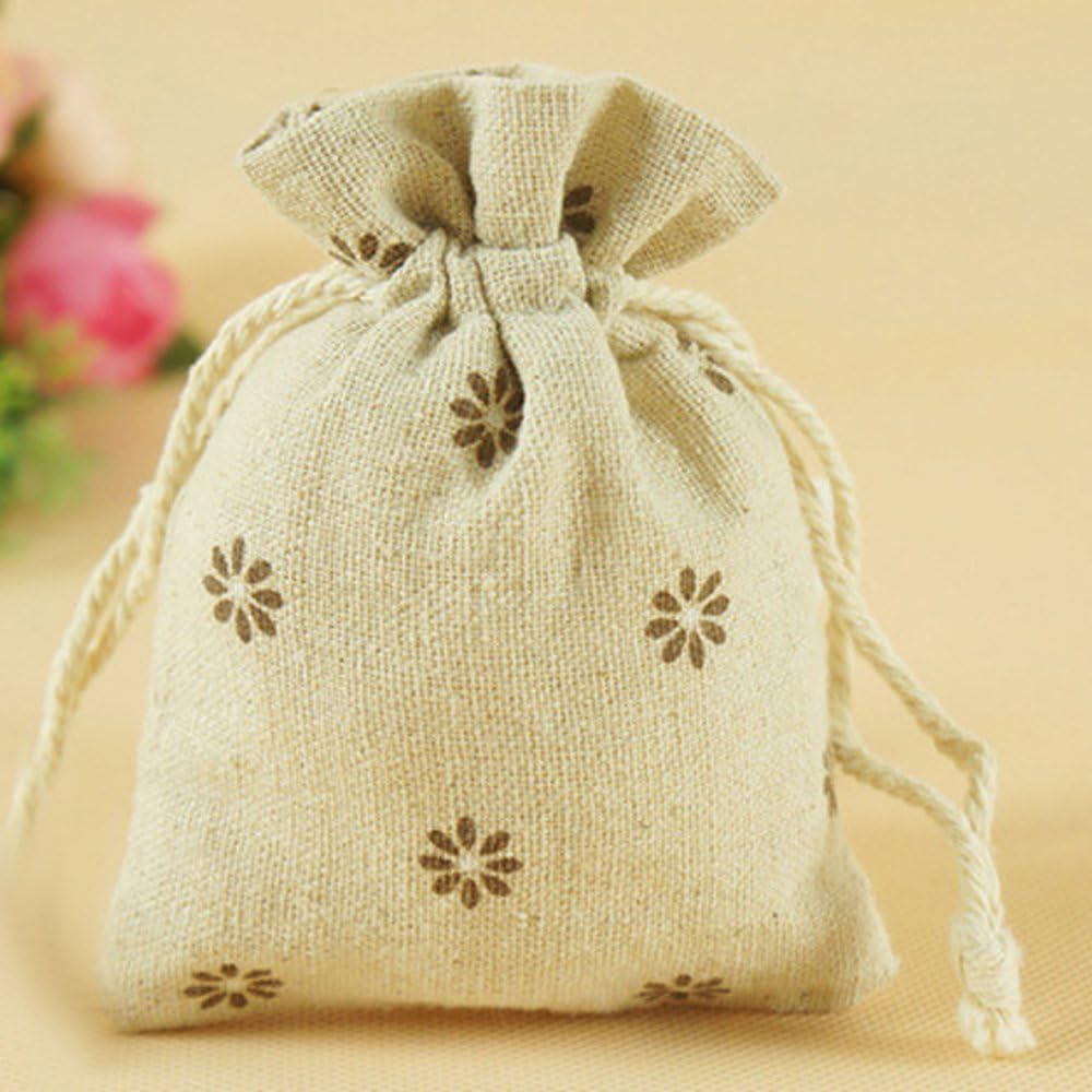 Pochon Sac Coton Cordon Pochette Cordon Coton Oeko-Tex Naturel