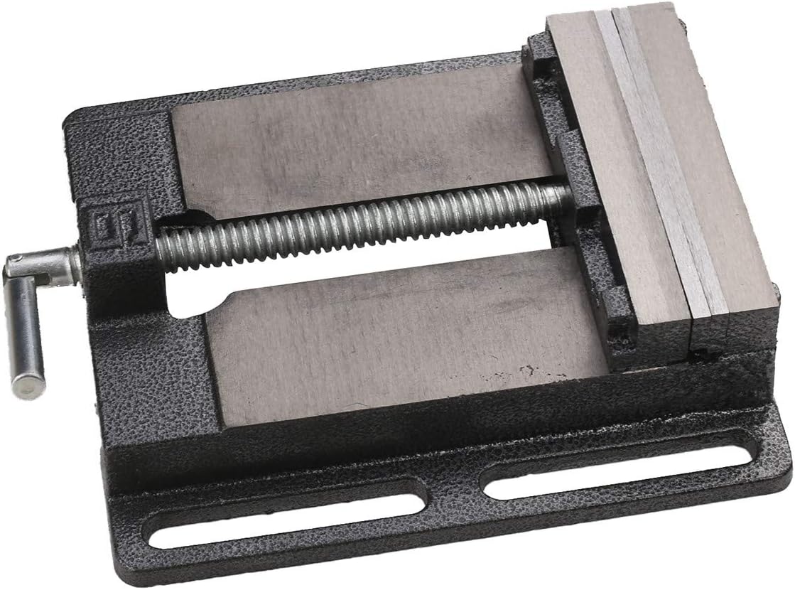 KS Tools 500.8454 500.8454 500.8457 Vice with Parallel Jaws 150 mm / 120 mm / 120 mm/for Drill on Column White