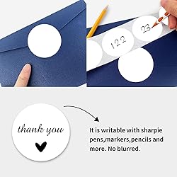 STARLIBOO Blank Dot Stickers, 1.5 inch Circle
