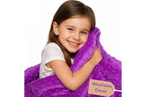 hazli Super-Soft Kids Weighted Blanket 7 Pounds - Easy to Clean, Washable Minky Cover - 41x60 Inches Child Heavy Blanket for Girls and Boys Small