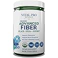 Vital Pro Naturals - Advanced Fiber Powder, Soluble and Insoluble Fiber Supplement with Flax, Pea and Hemp, Organic Daily Dietary Supplement Supports Gut Digestive Regularity 7.76 oz