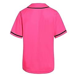DEHANER Pink Men's Women's Baseball Jersey for