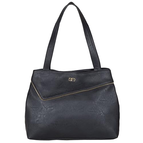 Bagsy Malone Womens Messenger Bag with No (Slate Black)