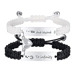 Matching Bracelets for Him and Her - Long Distance