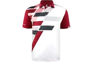 SAVALINO Men's Bowling Polo Shirts Material Wicks Sweat & Dries Fast, Size S-6XL