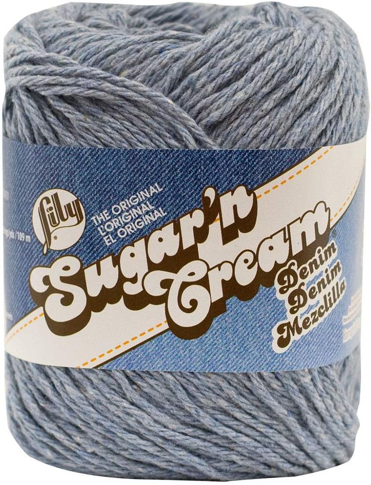 Lily Yarns Sugar 'n Cream Yarn Solid (01118), Stonewash