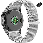 MDBBLBM 20mm Nylon Watch Bands for Garmin Fenix 8 AMOLED-43mm/7S Pro/7S/6S Pro/ 6S,QuickFit Sports Strap for Fenix 5S plus/5S/Descent Mk2s/Descent Mk3i 43mm/Approach S70/epix Pro 42mm
