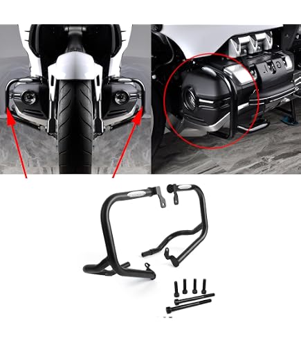thumbnail image 2 of TCMT Rear Saddlebag Crash Guard Bars For Honda Goldwing GL1800 2001-2017 – Silver Iron 2 of 3