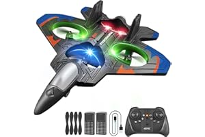 4DRC V32 Foam RC Planes Remote Control Airplanes for Kids Adults 8-16, RC Drone Airplane Helicopter Fighter Jet, 360° Flip, Stunt Roll, Airplane Toy Gifts for Kids Boys Adults Beginners