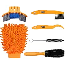 Kit De Nettoyage Vélo Oumers - Set De Brosses Pour Chaîne, Pneus Et Pignons